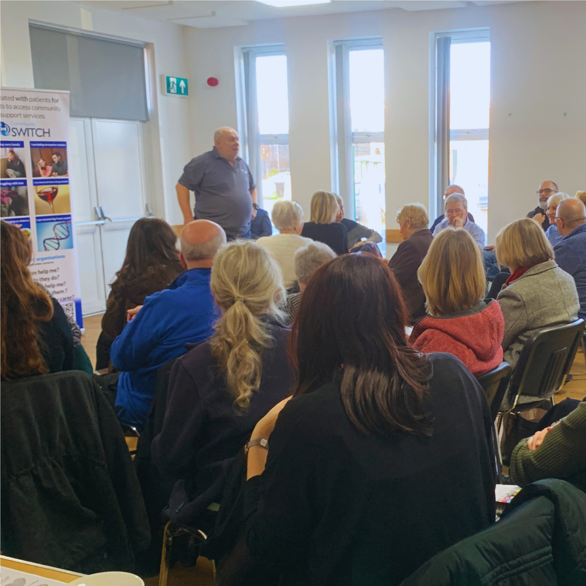 PPG member Andy Saunders speaking to the community representatives